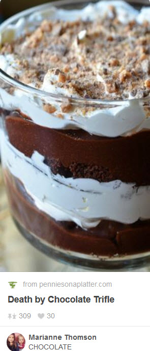 death by taxes chocolate trifle